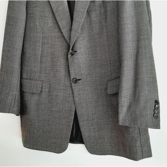 PAL ZILERI Italy Suit Jacket 100% Wool Grey Men's Sz 42 R - Picture 8 of 16